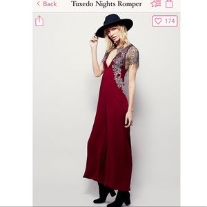 Free People maroon Jumper